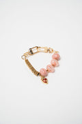 PULSERA DORADA PIEDRA DE COLORES
