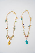 COLLAR CADENA CON DIJE Y PEZ