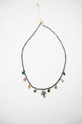 COLLAR PIEDRAS AMATISTA DIJE CRUZ