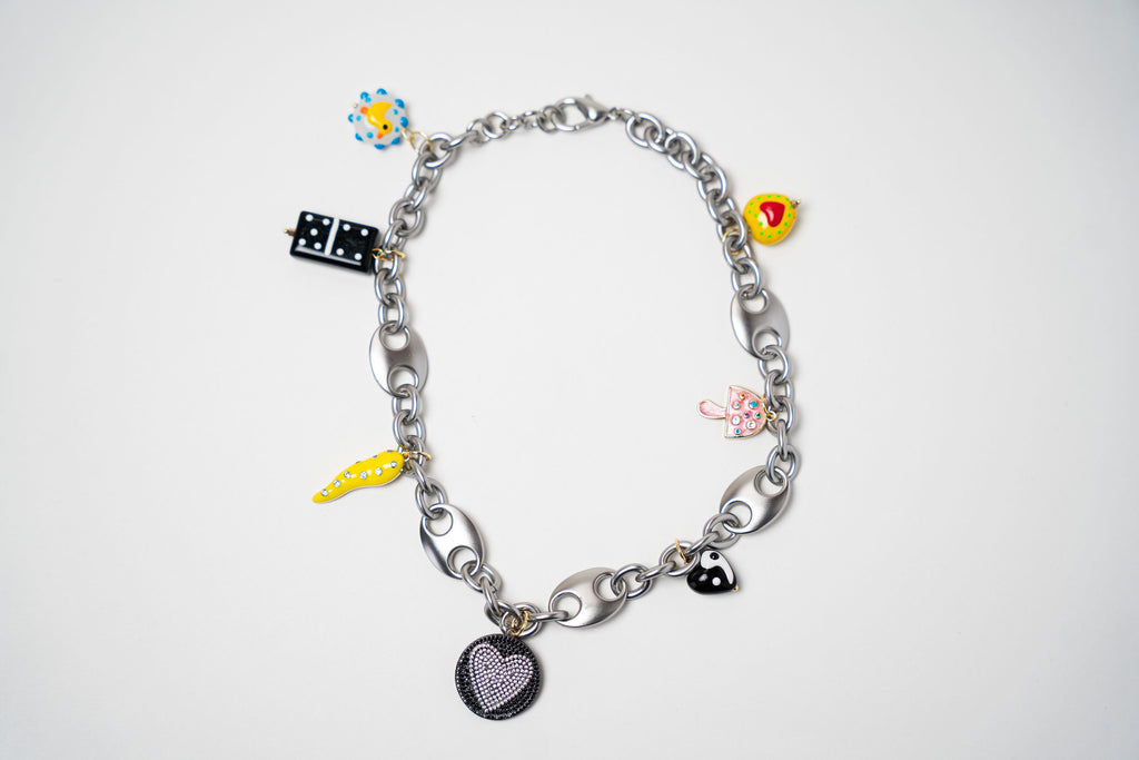 COLLAR CADENA INFINITO DIJE DE COLORES