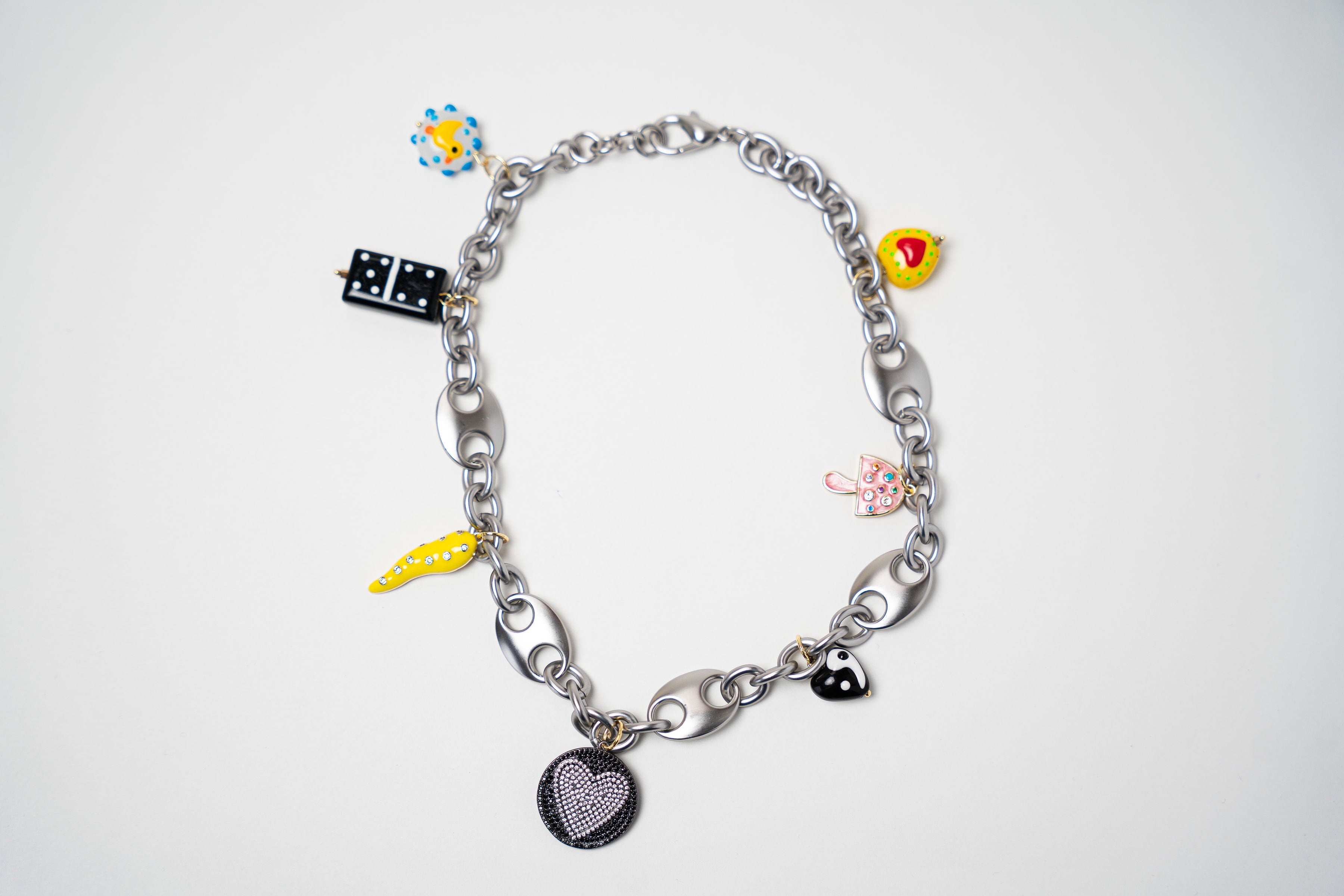 COLLAR CADENA INFINITO DIJE DE COLORES