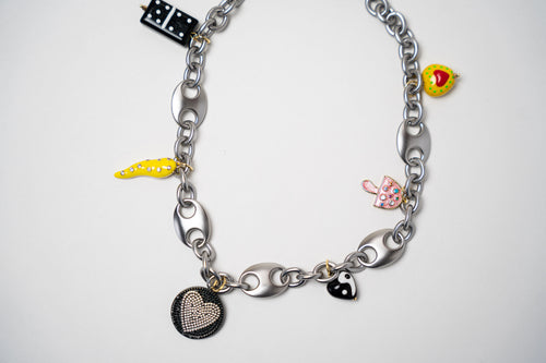 COLLAR CADENA INFINITO DIJE DE COLORES
