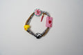 PULSERA ELASTICA DIJE DE COLORES