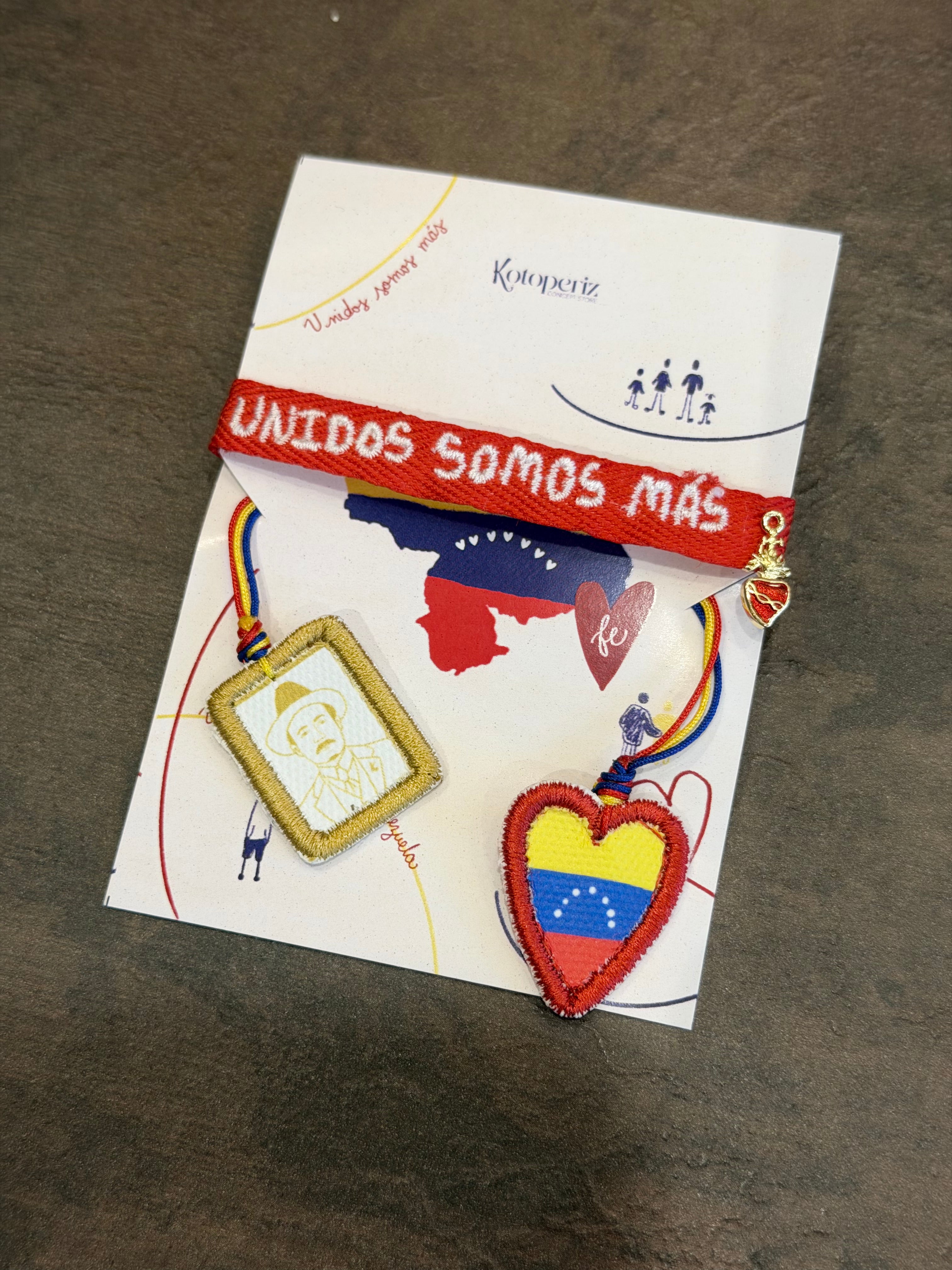 PULSERA UNIDOS SOMOS MAS CINTA ROJA
